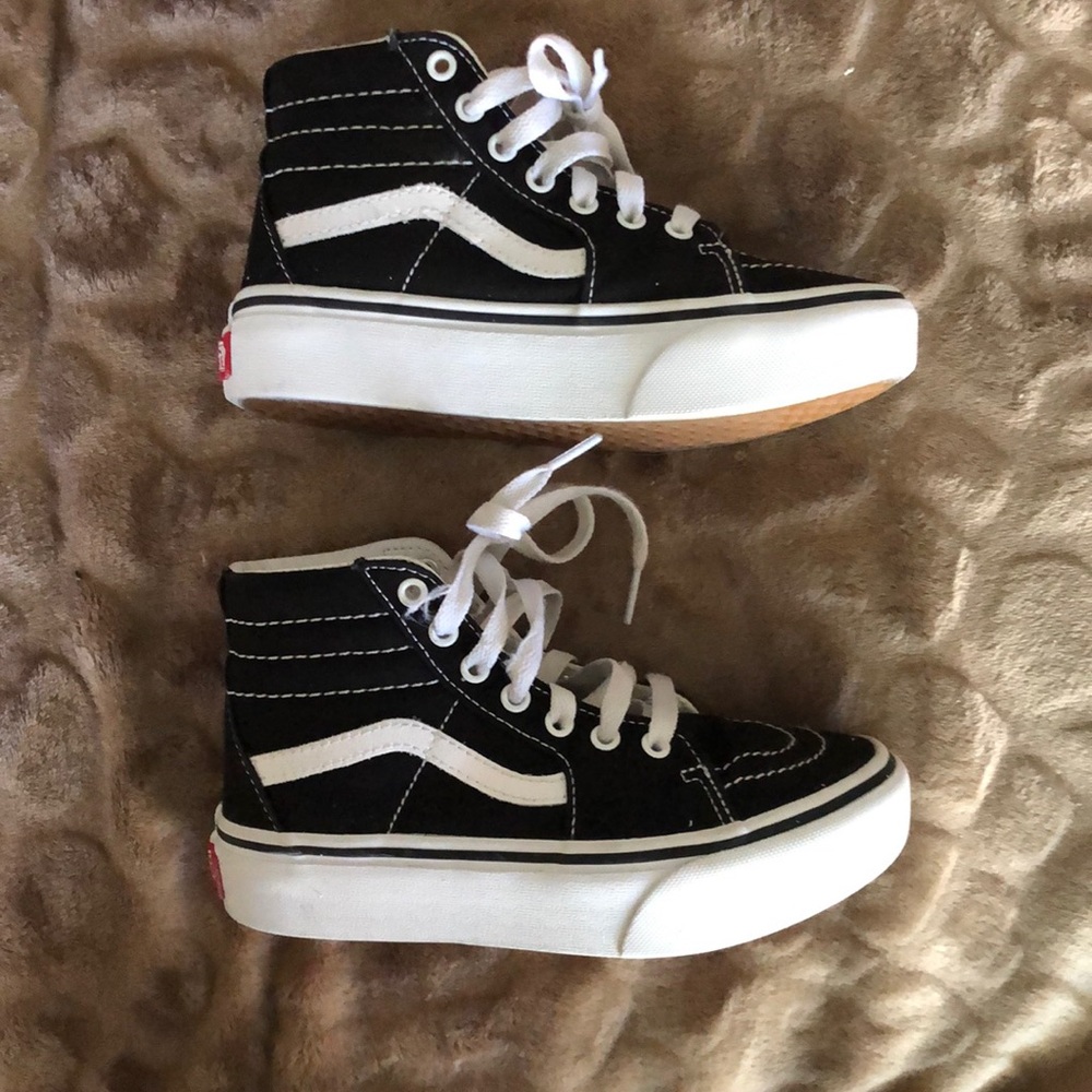 Girls platform vans sneakers size 1.5